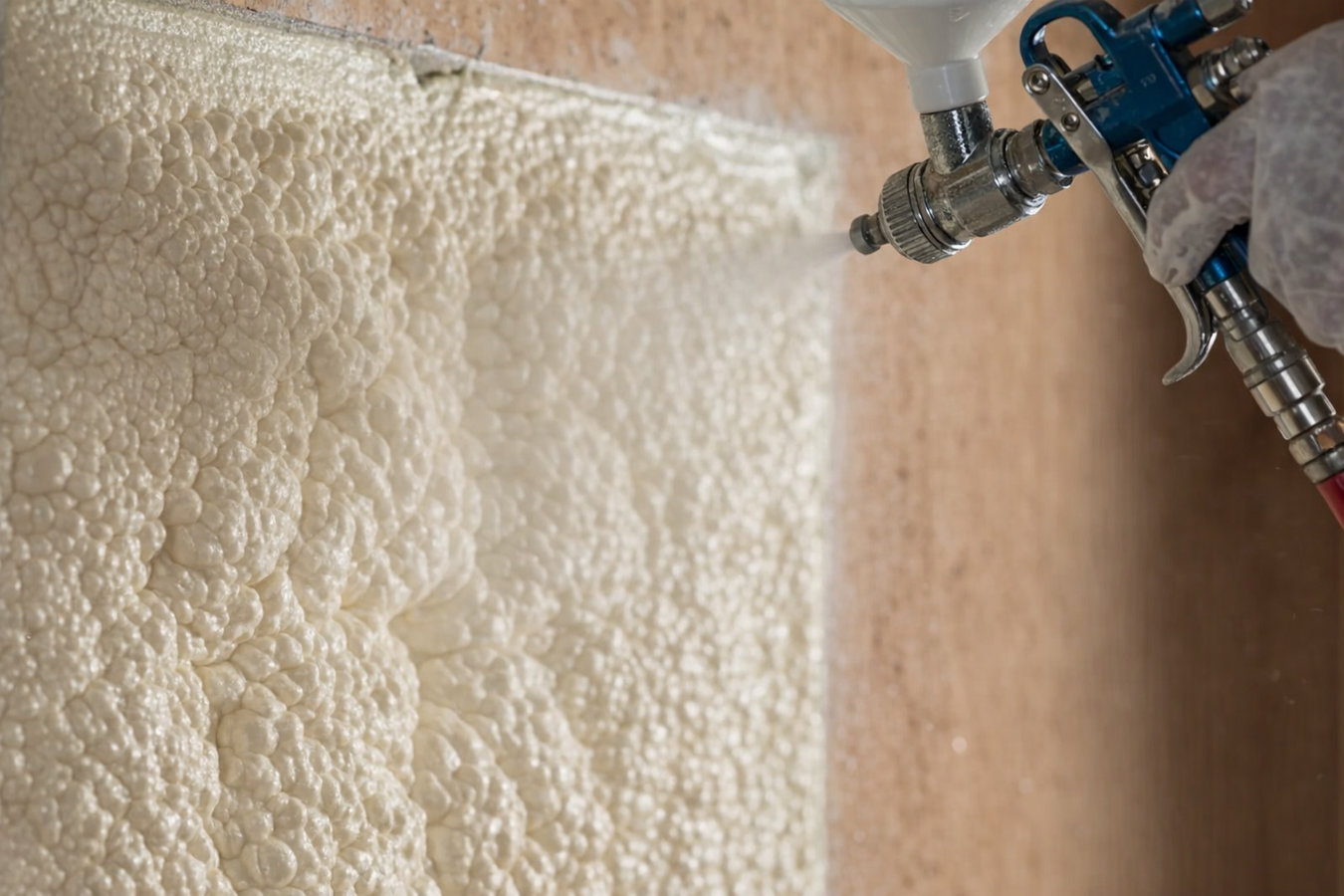 Spray foam insulation